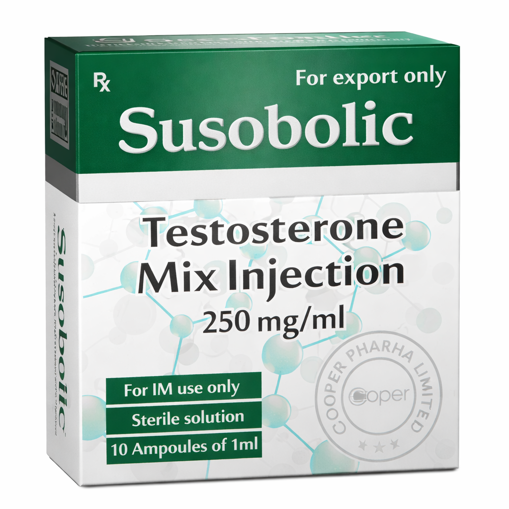Cooper Pharma Mistura Susobólica de Testosterona 250mg 1ml x 10 Ampolas | Durateston